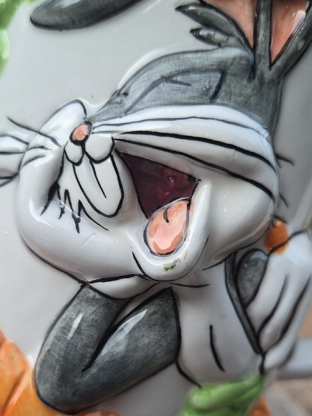 Vintage 1998 Looney Tunes Bugs Bunny 3D Mug By Gibsons - Picture 6 of 9